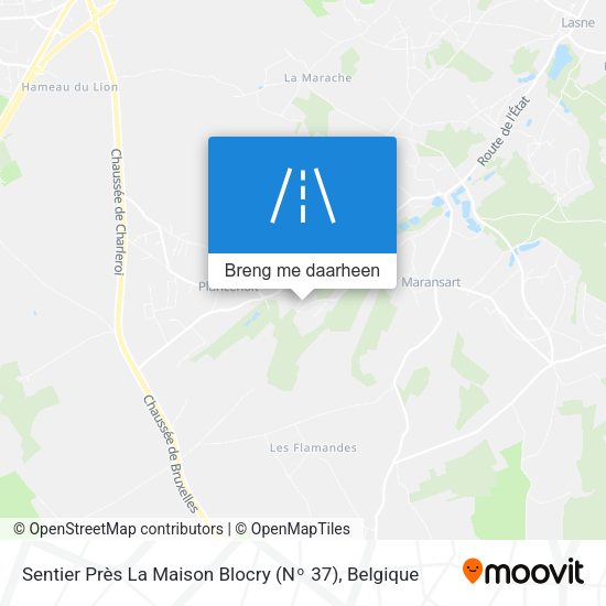 Sentier Près La Maison Blocry (Nᵒ 37) kaart