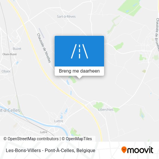 Les-Bons-Villers - Pont-À-Celles kaart