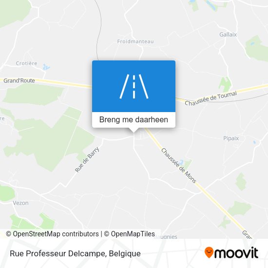 Rue Professeur Delcampe kaart