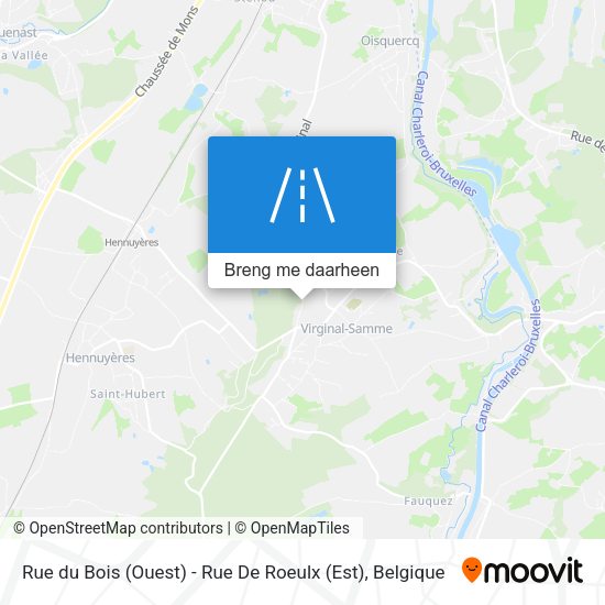 Rue du Bois (Ouest) - Rue De Roeulx (Est) kaart