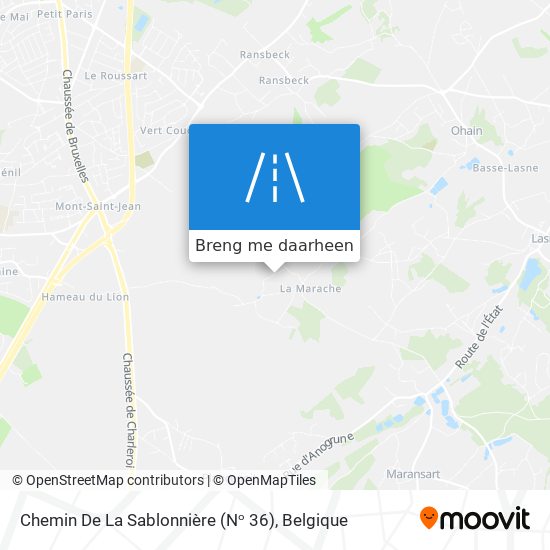 Chemin De La Sablonnière (Nᵒ 36) kaart
