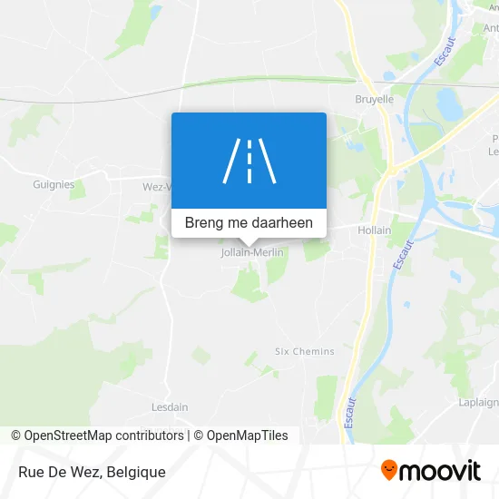 Rue De Wez kaart
