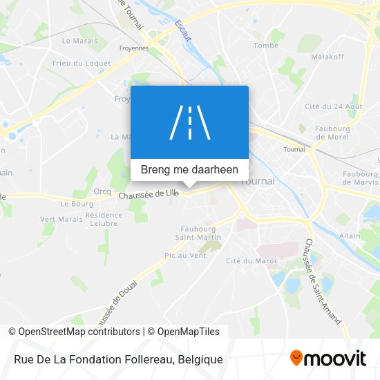 Rue De La Fondation Follereau kaart