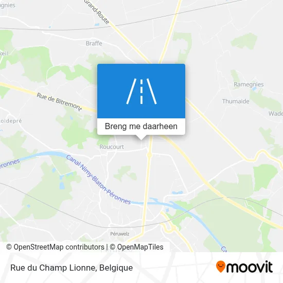 Rue du Champ Lionne kaart