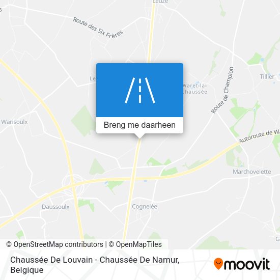 Chaussée De Louvain - Chaussée De Namur kaart