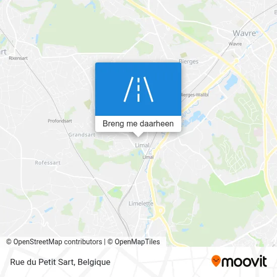 Rue du Petit Sart kaart