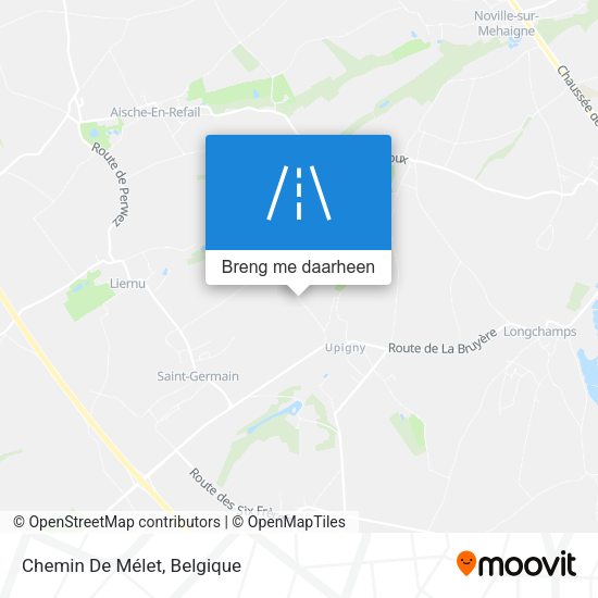 Chemin De Mélet kaart
