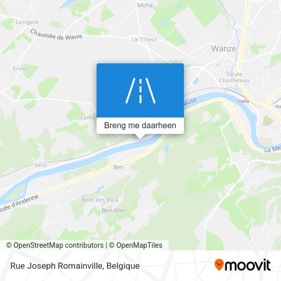 Rue Joseph Romainville kaart