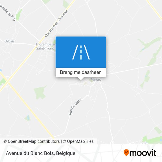 Avenue du Blanc Bois kaart