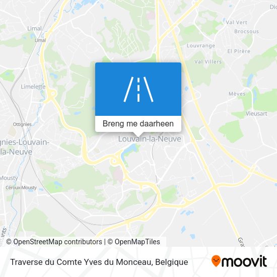 Traverse du Comte Yves du Monceau kaart