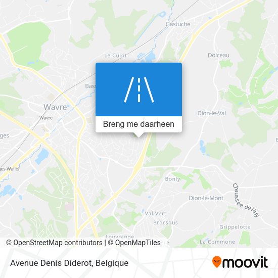 Avenue Denis Diderot kaart