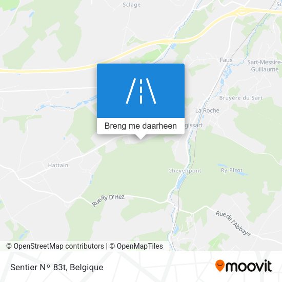 Sentier Nᵒ 83t kaart