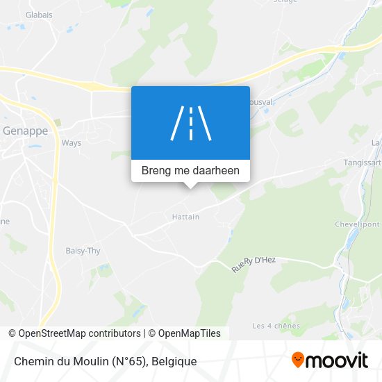 Chemin du Moulin (N°65) kaart