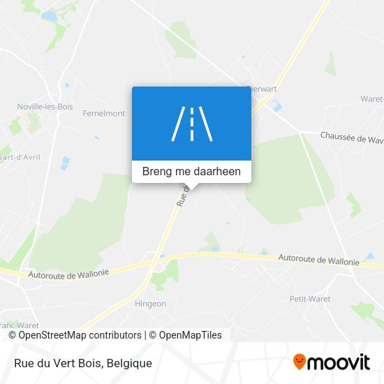 Rue du Vert Bois kaart