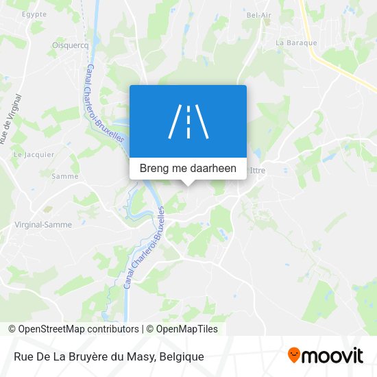 Rue De La Bruyère du Masy kaart