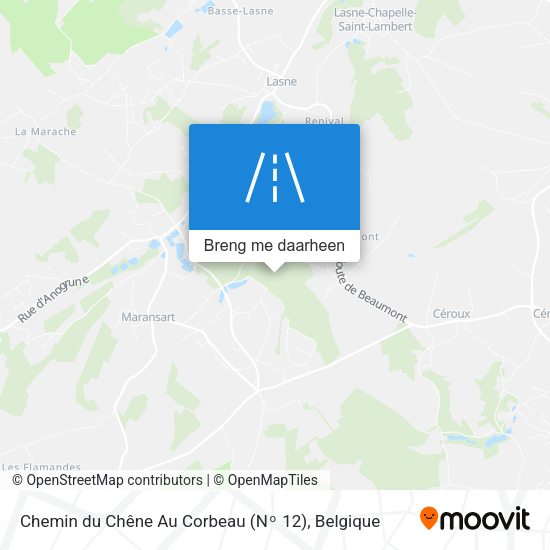 Chemin du Chêne Au Corbeau (Nᵒ 12) kaart