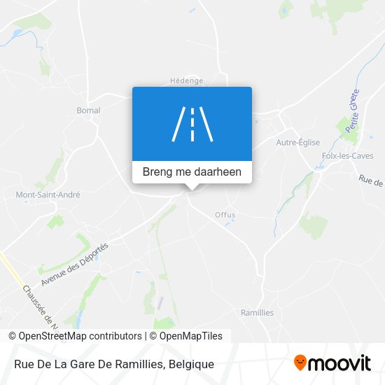 Rue De La Gare De Ramillies kaart