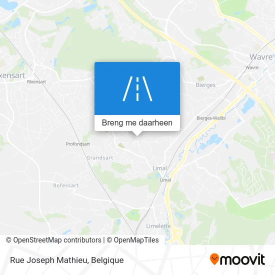 Rue Joseph Mathieu kaart