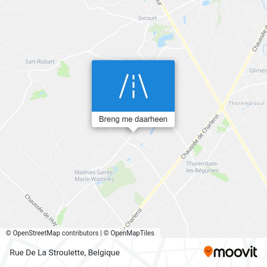 Rue De La Stroulette kaart