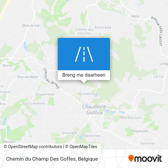 Chemin du Champ Des Goffes kaart