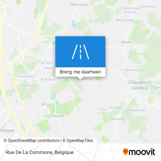 Rue De La Commone kaart