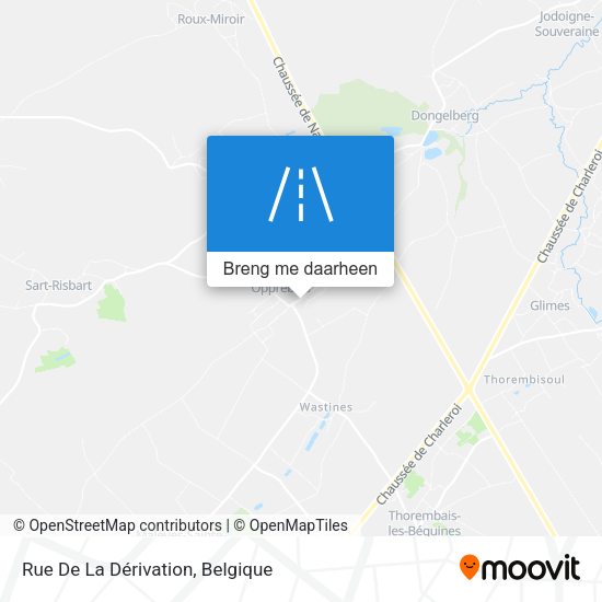 Rue De La Dérivation kaart