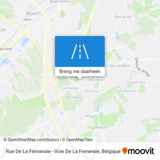 Rue De La Fenneraie - Voie De La Freneraie kaart