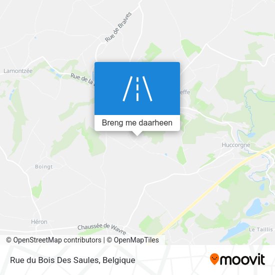Rue du Bois Des Saules kaart