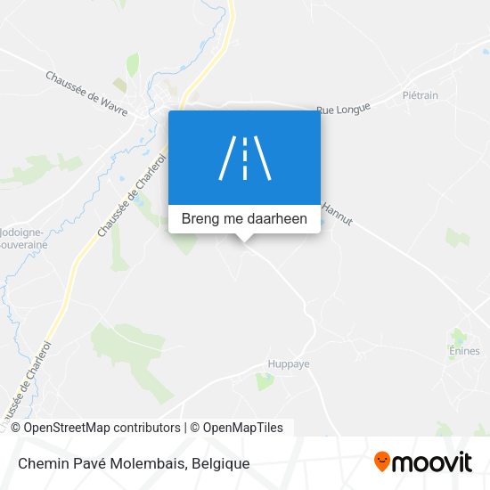 Chemin Pavé Molembais kaart
