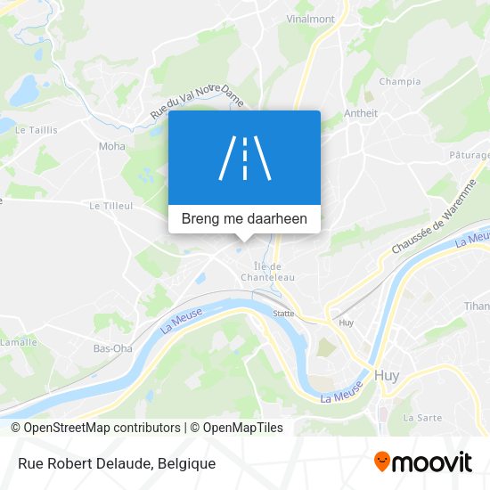 Rue Robert Delaude kaart