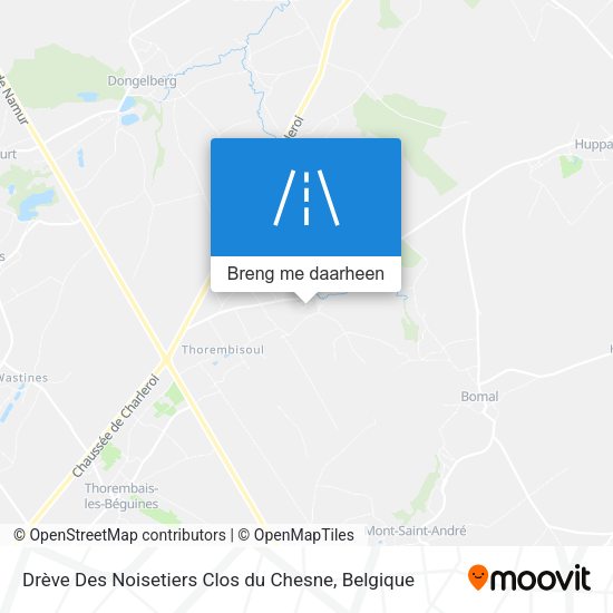 Drève Des Noisetiers Clos du Chesne kaart