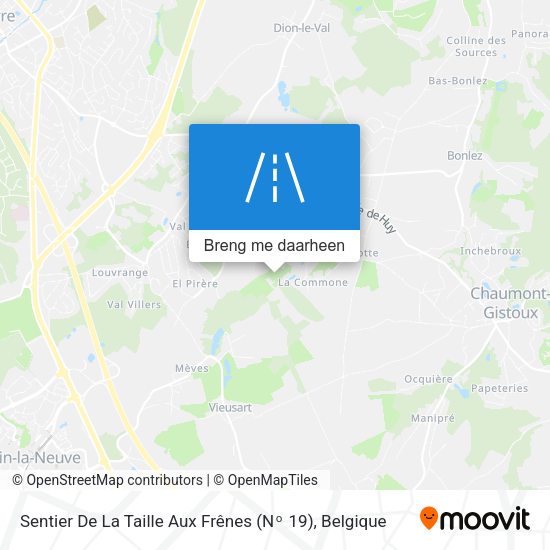 Sentier De La Taille Aux Frênes (Nᵒ 19) kaart