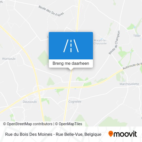 Rue du Bois Des Moines - Rue Belle-Vue kaart
