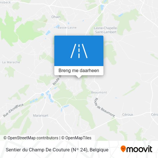 Sentier du Champ De Couture (Nᵒ 24) kaart