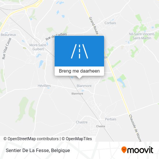 Sentier De La Fesse kaart