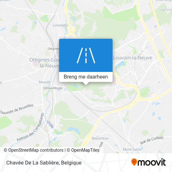 Chavée De La Sablière kaart