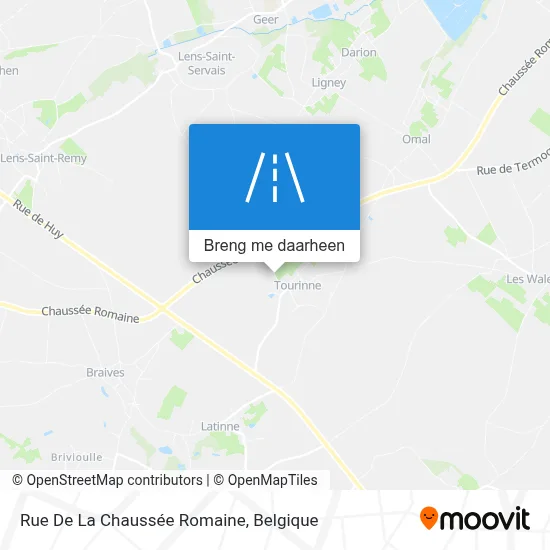 Rue De La Chaussée Romaine kaart
