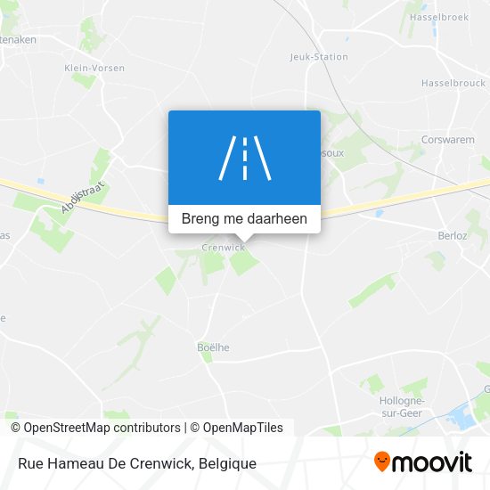 Rue Hameau De Crenwick kaart