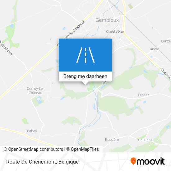 Route De Chênemont kaart