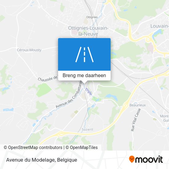 Avenue du Modelage kaart