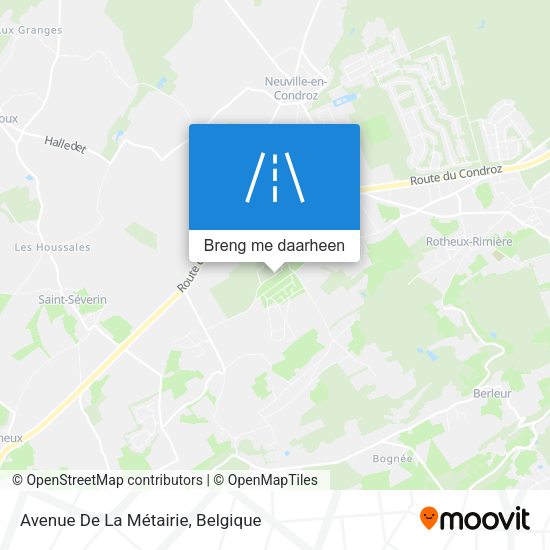 Avenue De La Métairie kaart
