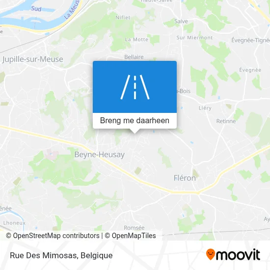 Rue Des Mimosas kaart