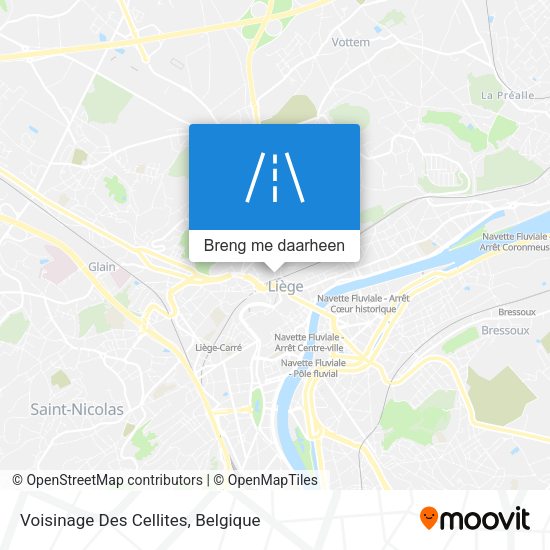 Voisinage Des Cellites kaart