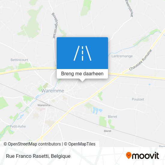 Rue Franco Rasetti kaart