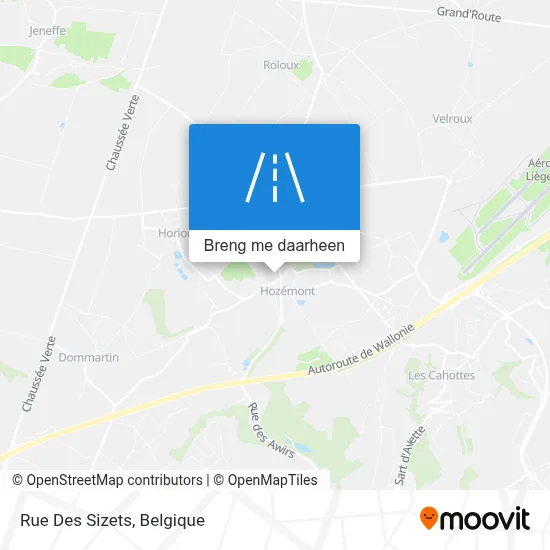 Rue Des Sizets kaart