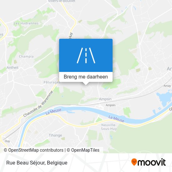 Rue Beau Séjour kaart