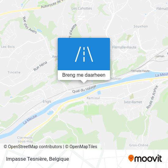 Impasse Tesnière kaart