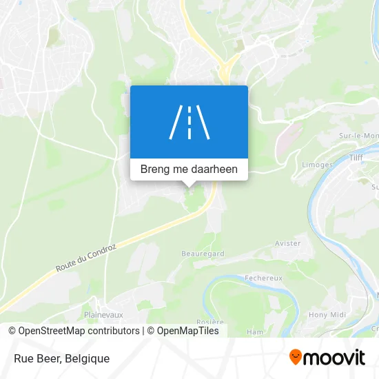 Rue Beer kaart