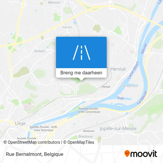 Rue Bernalmont kaart