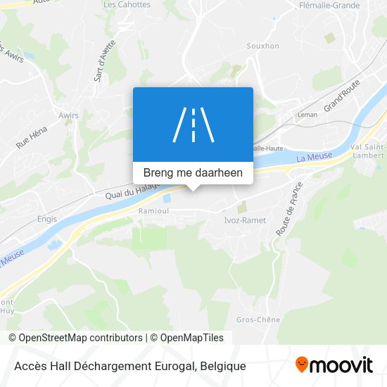 Accès Hall Déchargement Eurogal kaart